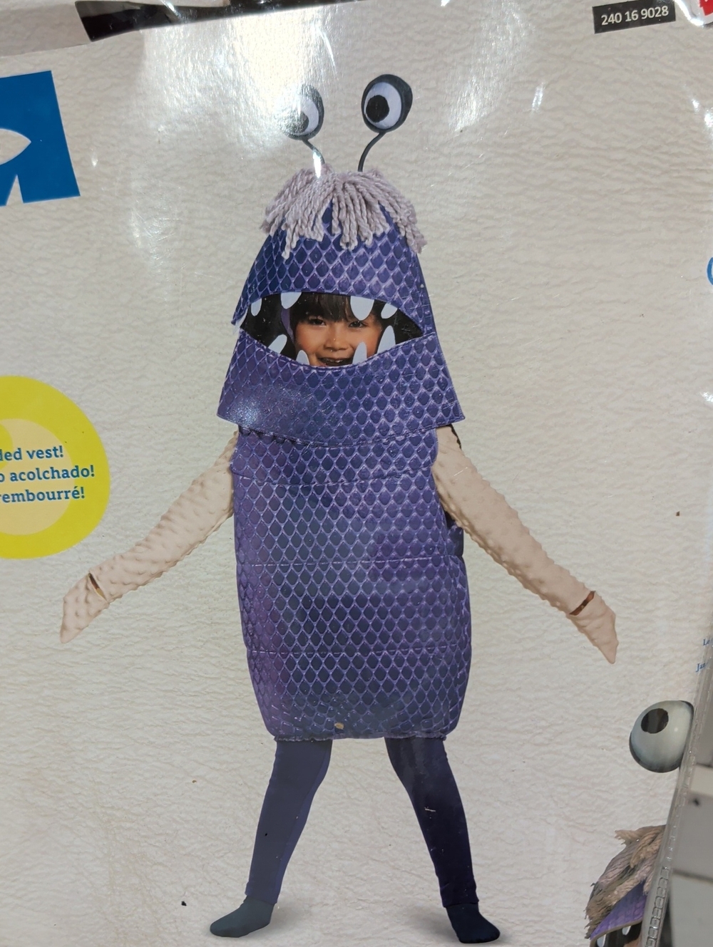 4-6X Monsters Inc Boo Halloween Costume Kid Disney Pixar Dress Up